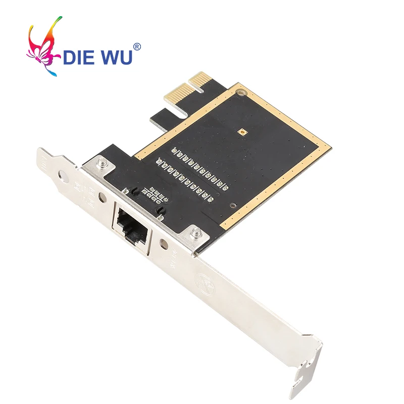 Настольный ПК DIEWU PCI Express гигабитная Lan-карта с Realtek RTL8111H PCIe 1X сетевой адаптер Ethernet