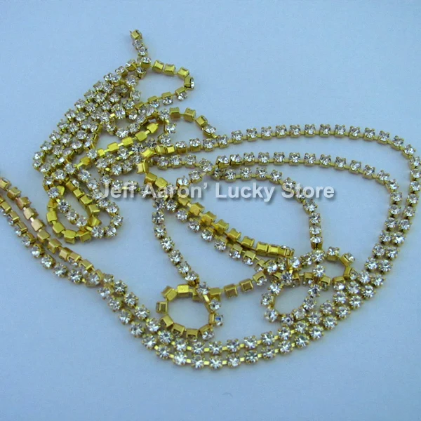 3D металлический дизайн ногтей Стразы украшения цепочка ювелирные изделия