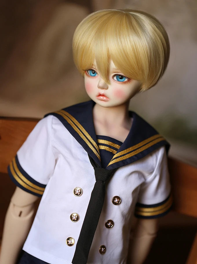 D01-P333 детская игрушка ручной работы 1/6 1/3 1/4 аксессуары для кукол BJD/SD Одежда для кукол белая кукла для мальчиков и девочек костюм моряка