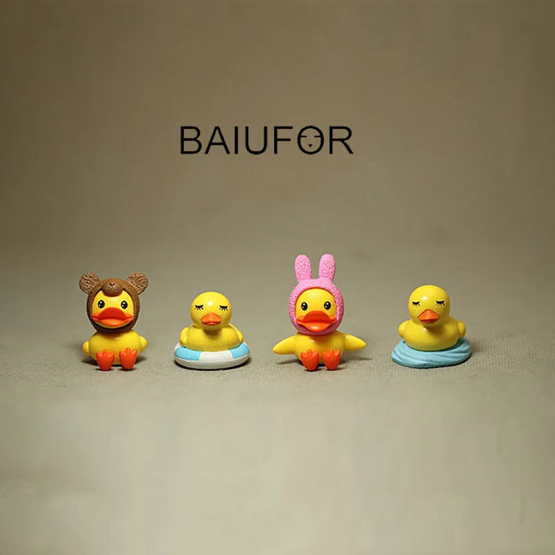 Baiufor миниатюры и статуэтки мультфильм Duck фигурки Сказочный Сад Миниатюрный