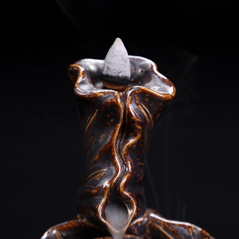 Многостильная керамическая курильница PINNY в форме лотоса держатель для