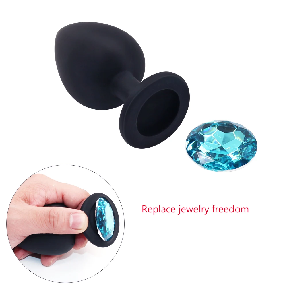 Секс шоп силиконовый Анальная пробка ювелирный фаллоимитатор вибратор секс