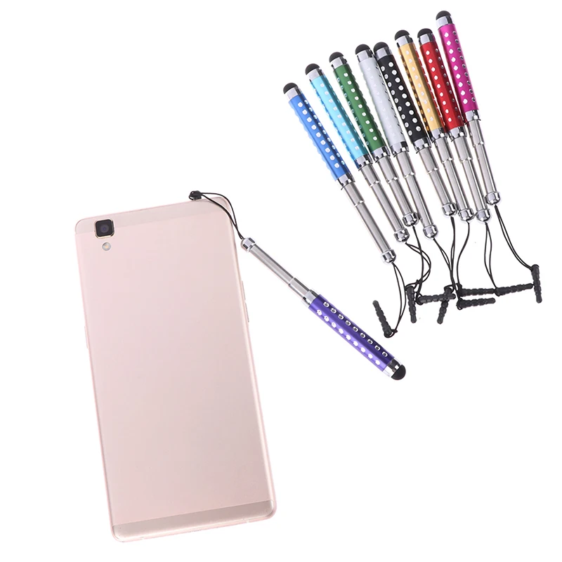 1 шт. Выдвижной емкостный стилус сенсорный экран Teblet ручка алмаз для iPhone iPad Tablet Pc