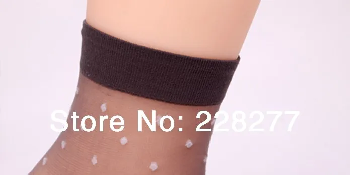 Free Shipping 200pcs=100 pairs/lot Womens nylon Socks, dots, hot sale, crystal,cheap and high quality, nylon,silk,cool,2014 new