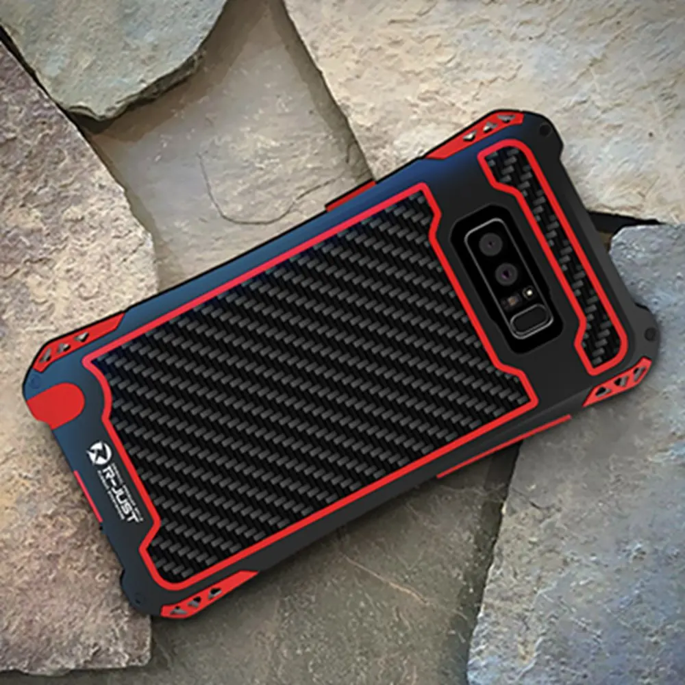 Противоударный алюминиевый металлический чехол из углеродного волокна для Samsung