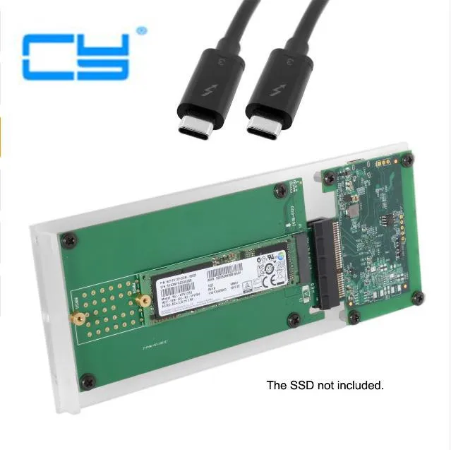 Thunderbolt 3 к PCI Express E NGFF M key NVME AHCI SSD преобразует корпус картриджа|Компьютерные кабели