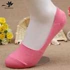 10 шт. = 5 партЛот, женские нескользящие летние носки-невидимки из бамбукового волокна