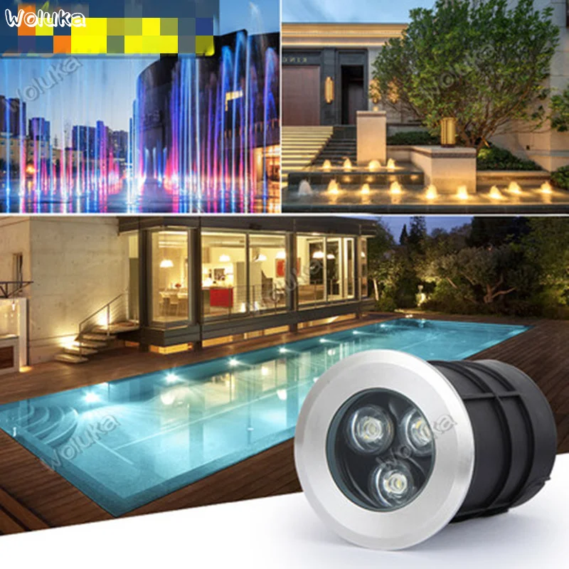 Светодиодный подводный светильник потайной Точечный цветной бассейн ландшафт