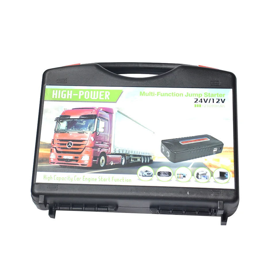 

Hot Sale 12V/24V Car Emergency Jump Starter Muliti-output Recharge Car Jump Starter Power Bank Car Reparing Tools