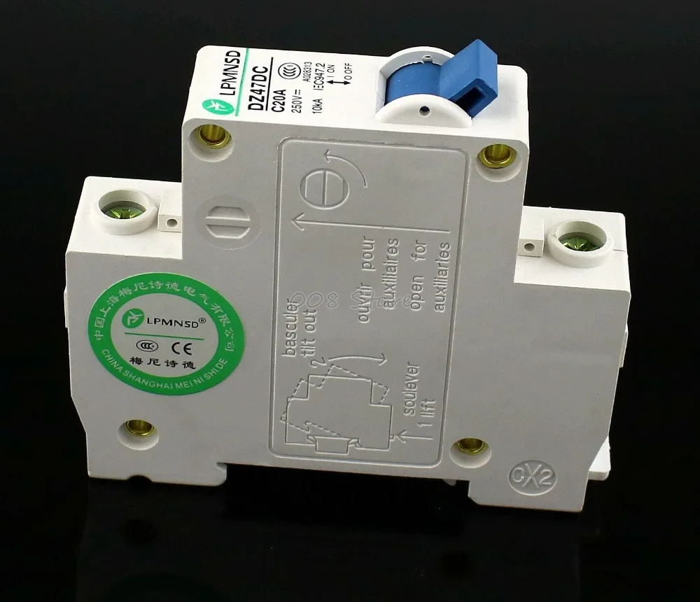 DZ47 DC 1P 20 A 250V Solar energy Air breaker MCB Electric swich Antiflame | Обустройство дома