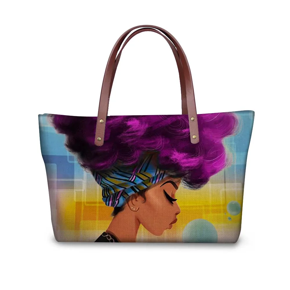 WHEREISART американская Женская модная ручная сумка 2019 африканская арт черная