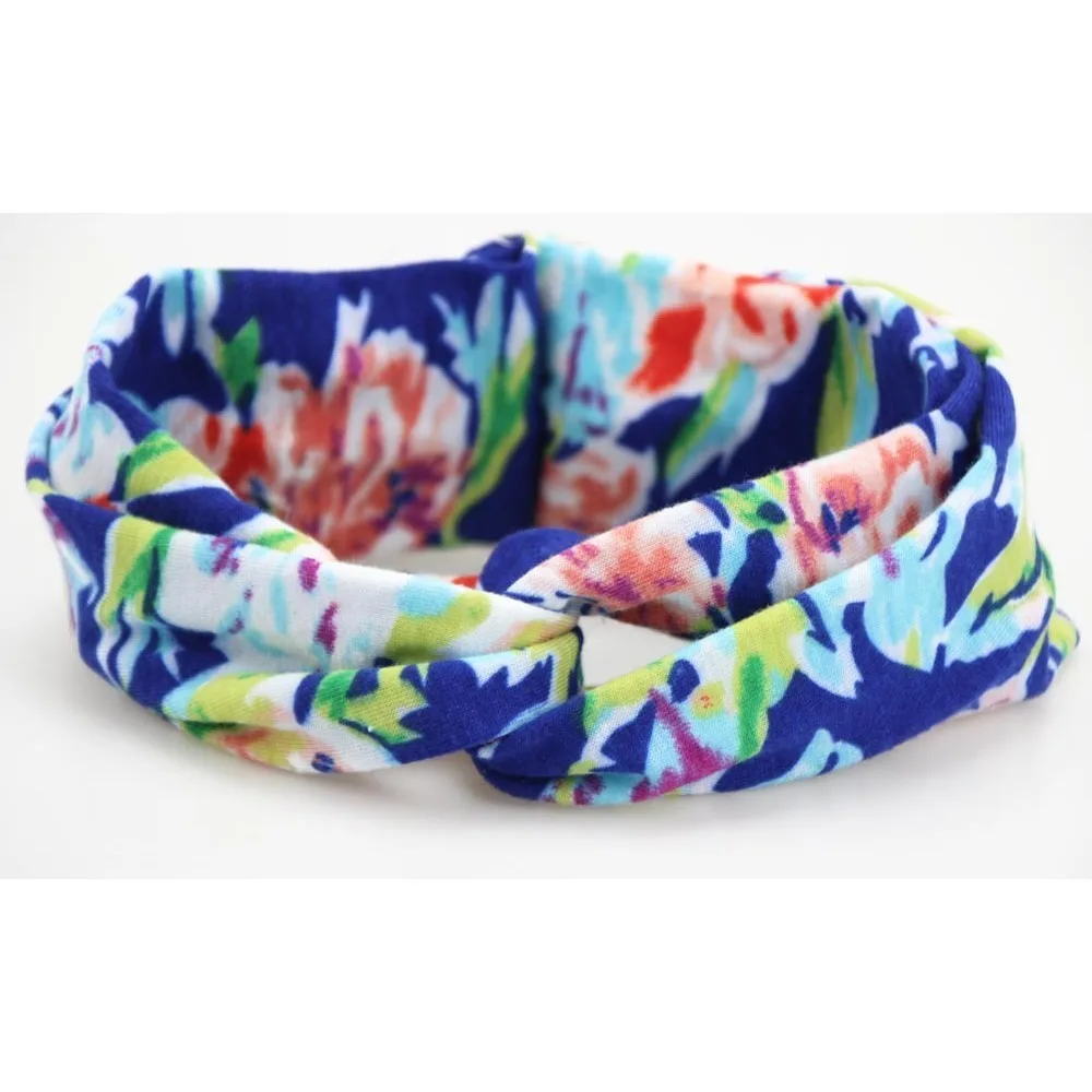 Детская повязка на голову Детские печати оголовье цветы хлопка детей стрейч
