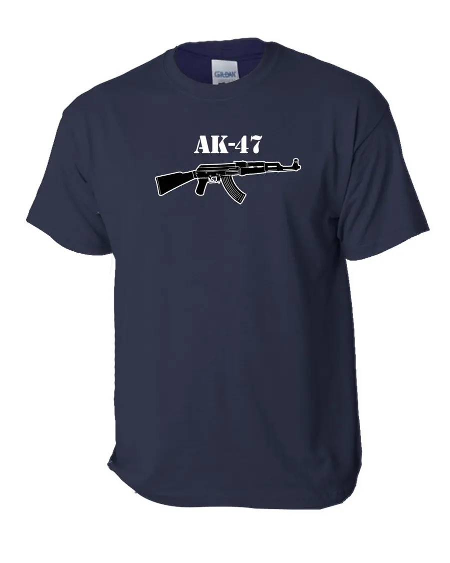 AK-47 футболка Калашников Riffle AK 47 русский пистолет Эль Чапо пулемет 3 цвета | Мужская