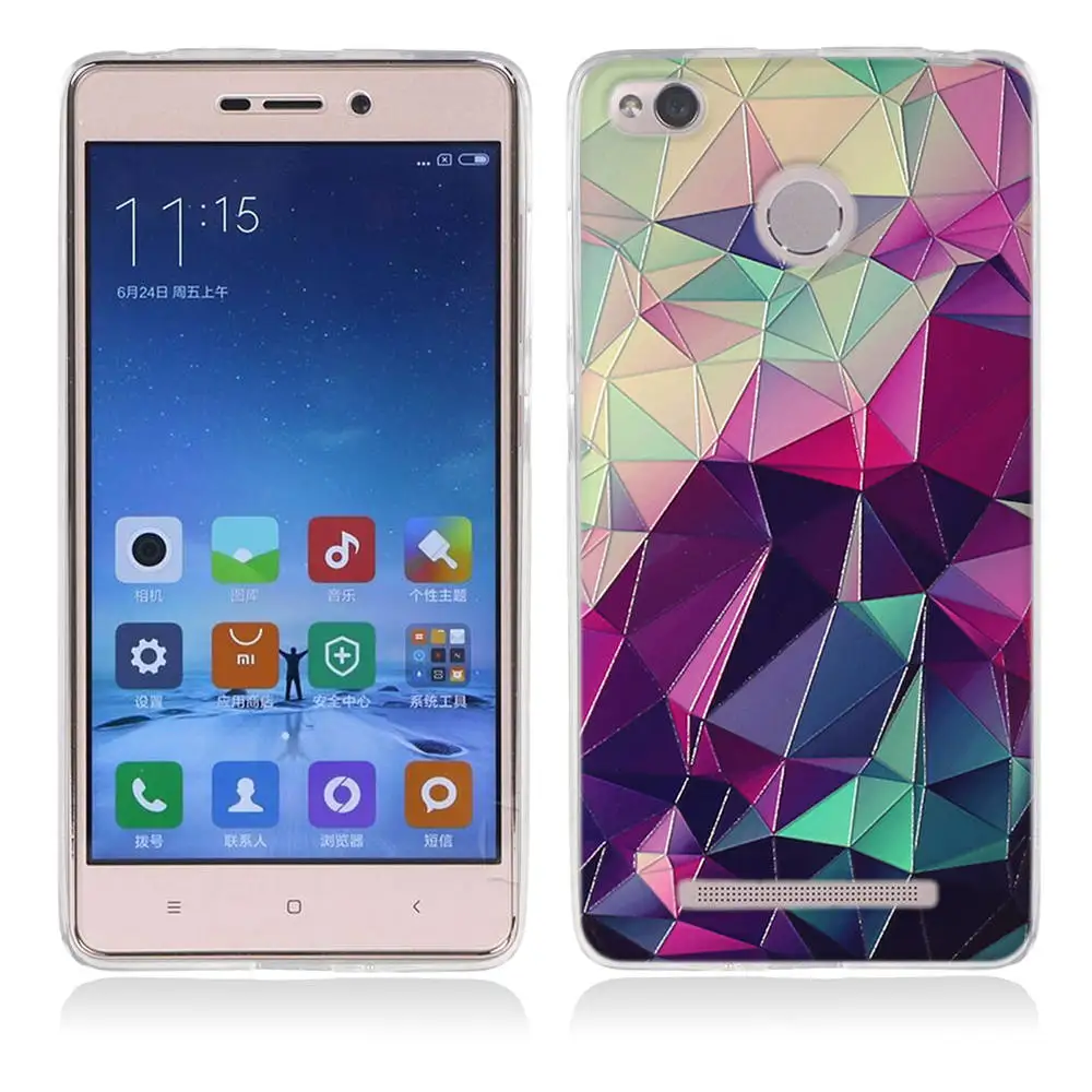 Чехол для телефона Xiaomi Redmi 3s 3 pro 3x силиконовый чехол с 3D рельефным рисунком мягкая