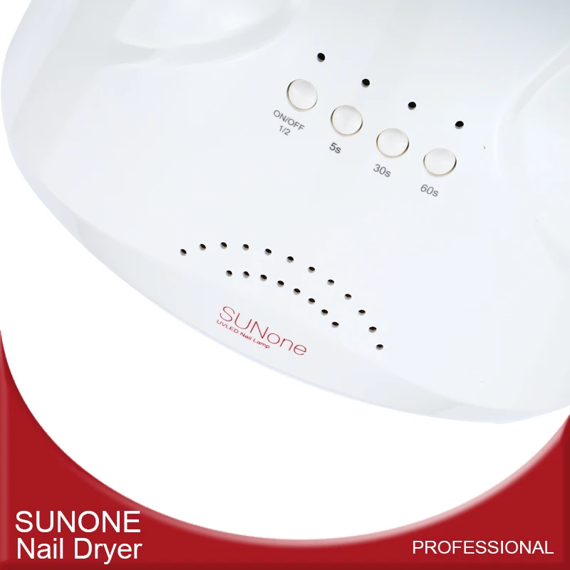 SUNone 48 W/24 W Датчик Сушилка для ногтей Светодиодный УФ лампа геля сушилка лака с