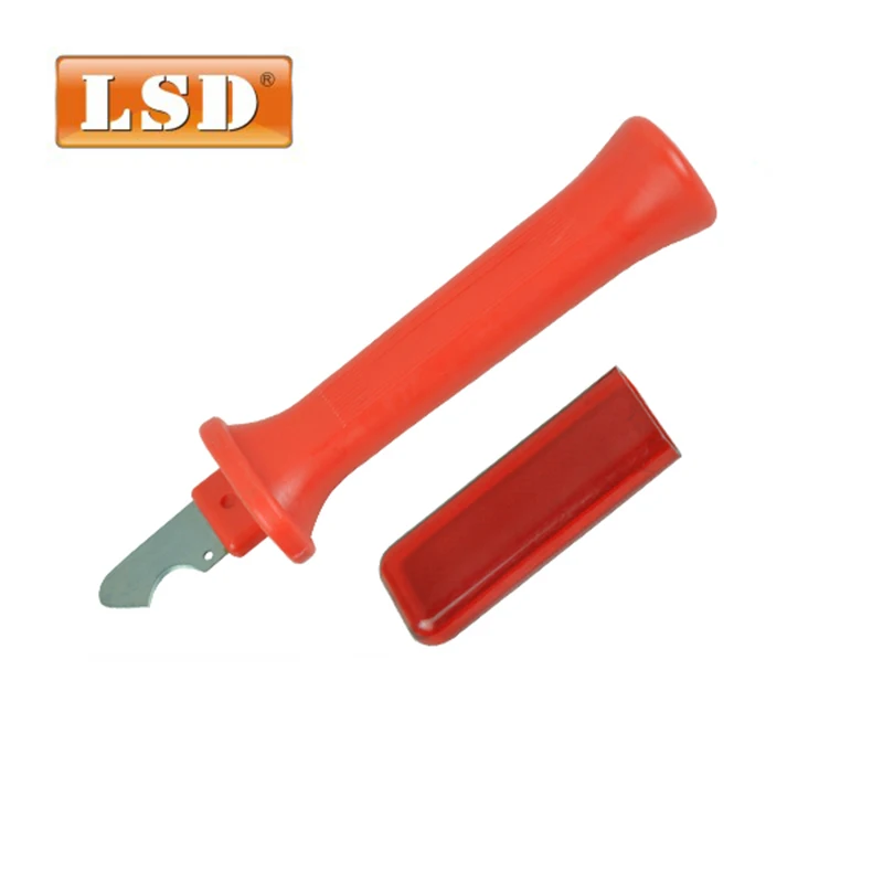 

fixed hool stainless steel blade light safety electrical cable stripping knife