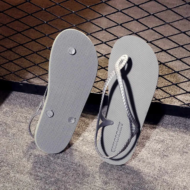 2019 лето новый тренд комфортная обувь на плоской подошве флип крюк ног