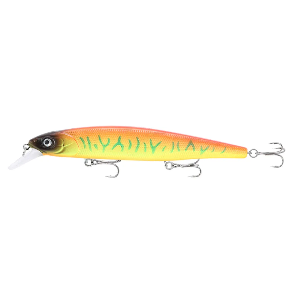 Walk Fish приманка в виде гольяна с объемными глазами 140 мм 23 г рыболовная крючком