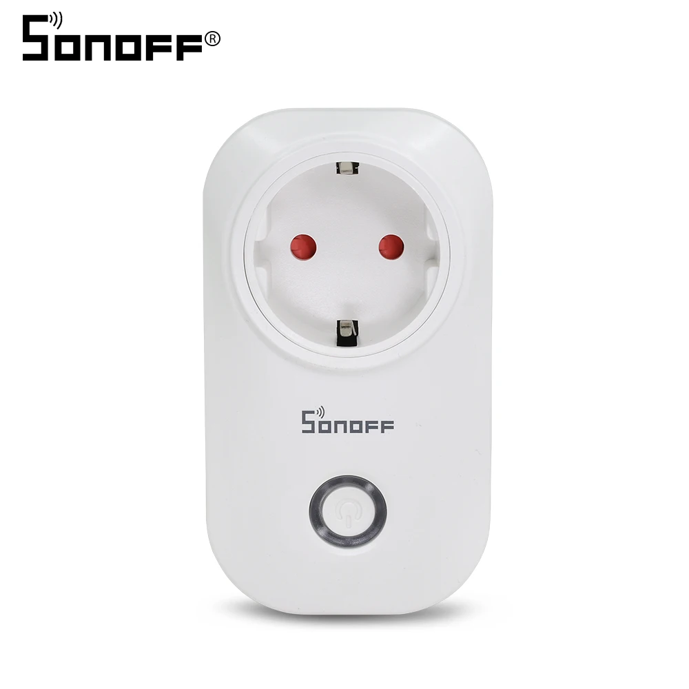 EU Plug Itead Sonoff S20 ЕС Великобритании США разъем Смарт Wi-Fi Разъем дистанционного переключателя Управление автоматизации реле Модуль Outlet синхронизации 10A 90-250 В - Комплект: EU Plug