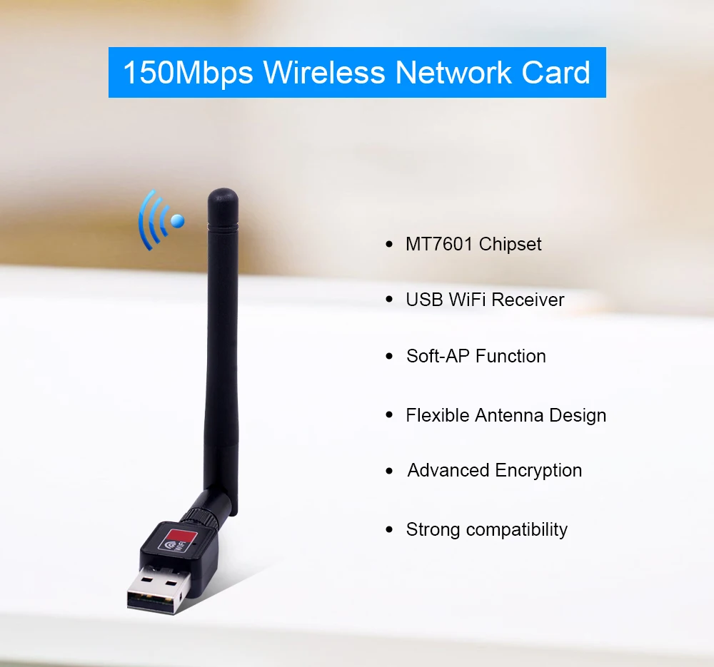 USB Wi-Fi адаптер CHIPAL 150 Мбит/с 802.11n/g/b | Компьютеры и офис