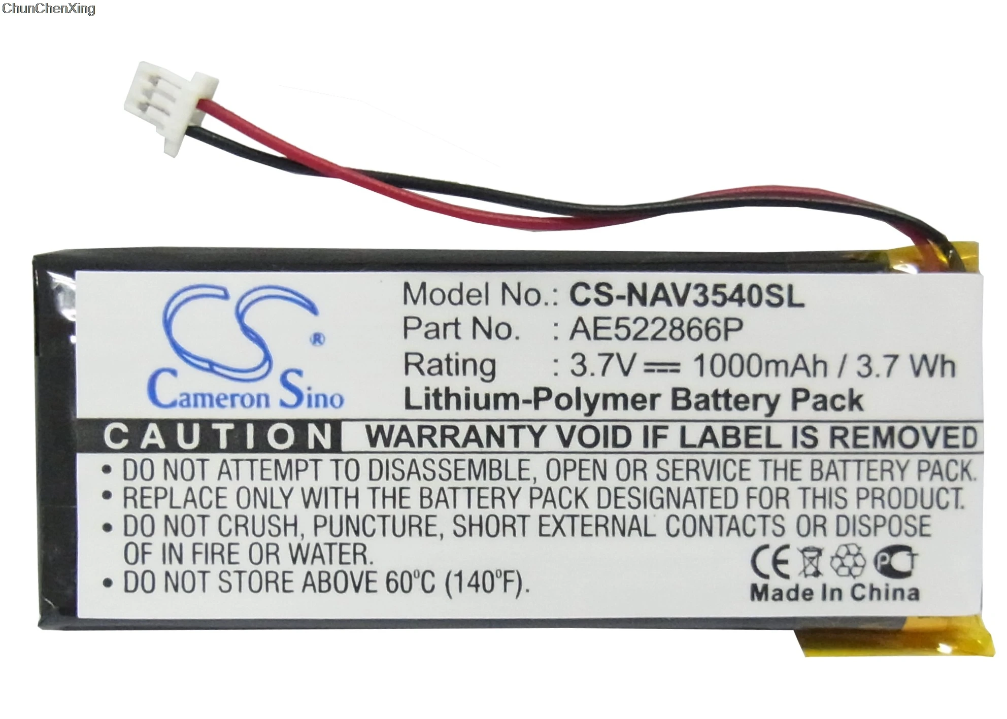 Cameron Sino 1000mAh батарея AE522866P для Navigon Skyway NAVI 3540 легко|Цифровые аккумуляторы| |