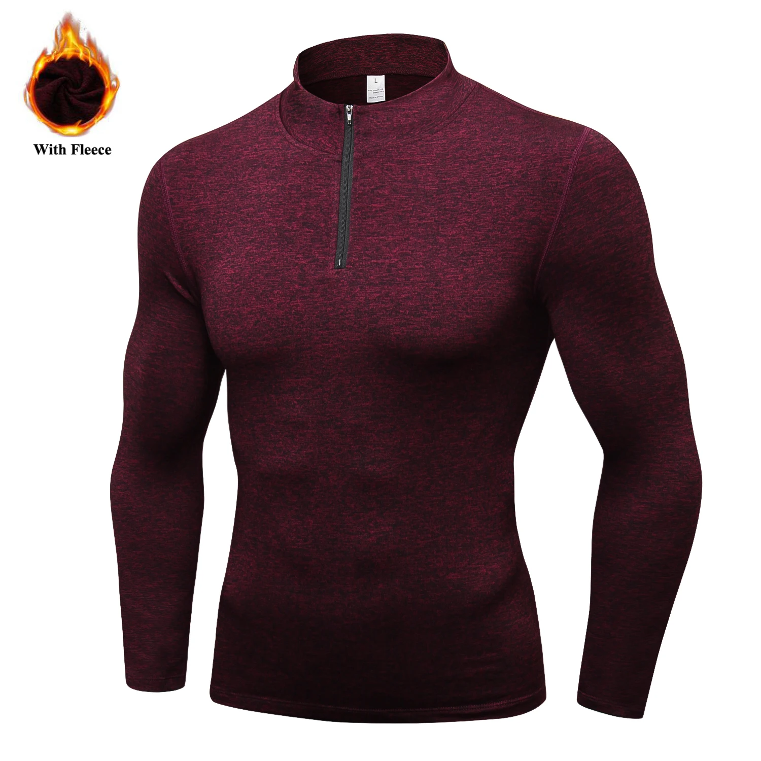 

Men's Thermal Fleece Running Jacket Workout Sports Coat Winter Warm Down Hoodies Zipper Gym Jogging Suit Sportwear EU Size XXL