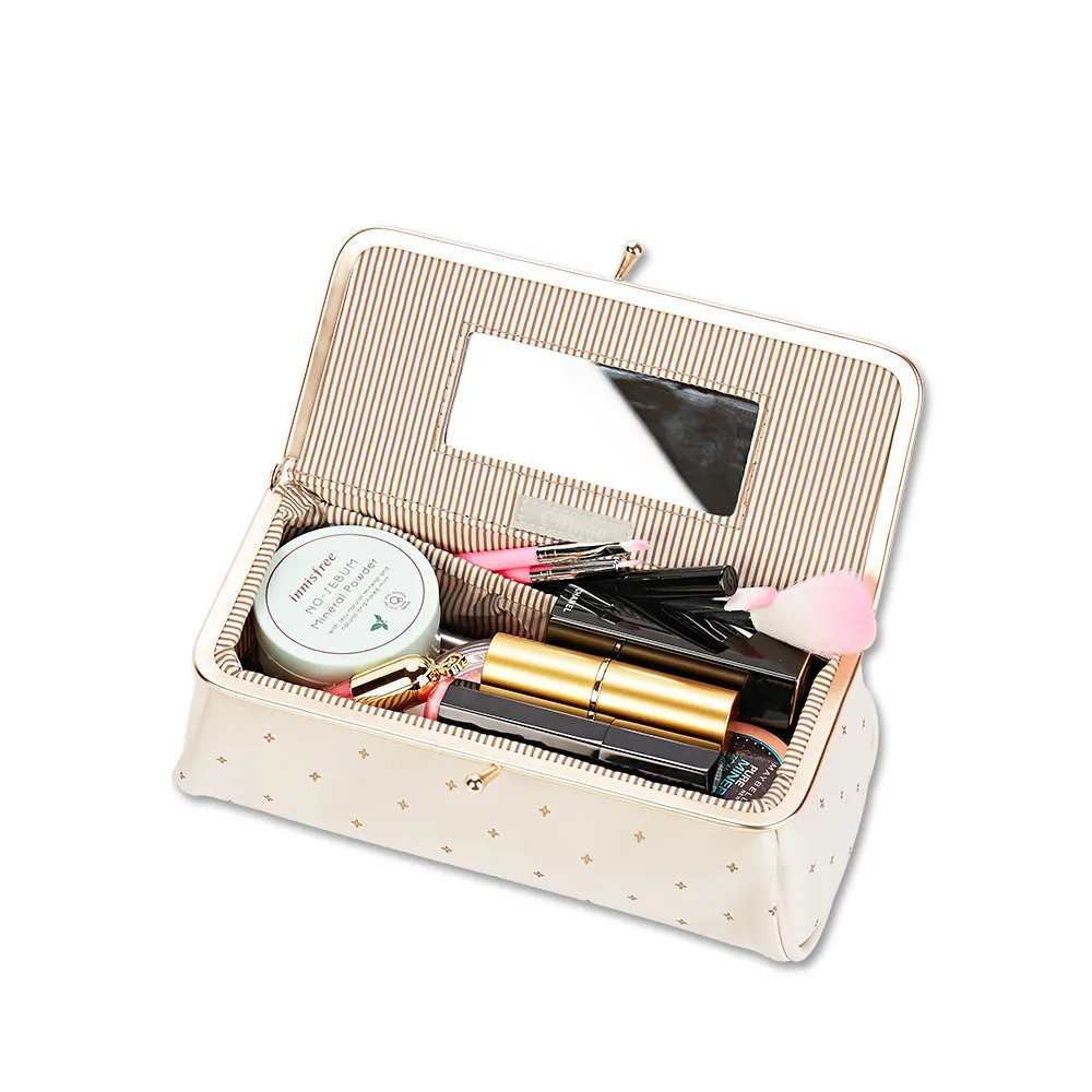 Женская маленькая косметичка для макияжа высокого качества профессиональная