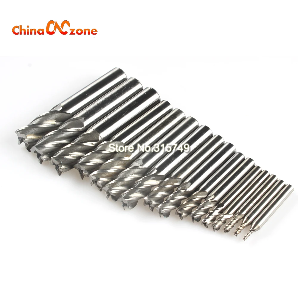 Концевая фреза из высокопрочной стали твердосплавная с 4 лезвиями диаметр 2 17 мм 16