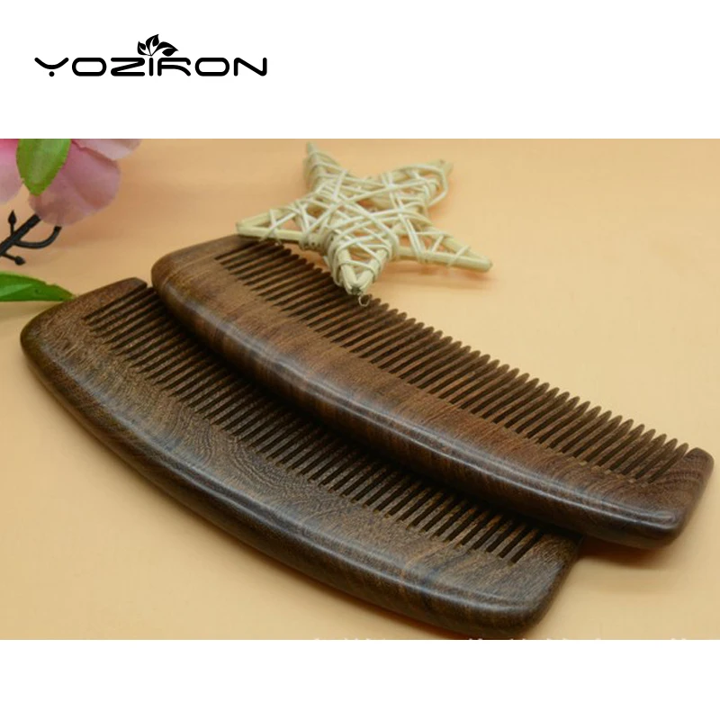 YOZIRON 1 шт. натуральный уход за здоровьем Черное золото сандаловое дерево расческа