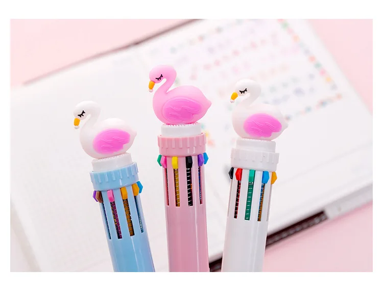 1 шт 10 видов цветов Kawaii милые Единорог шариковая ручка граффити рисунок раскрашенный шар шариковая гелевая ручка для детей школьные канцелярские принадлежности