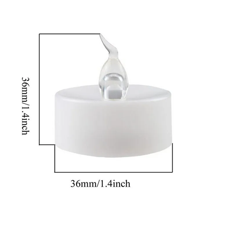 Желтая свеча искусственная 12 шт.|battery operated pillar candles|led candleled candles wholesale |