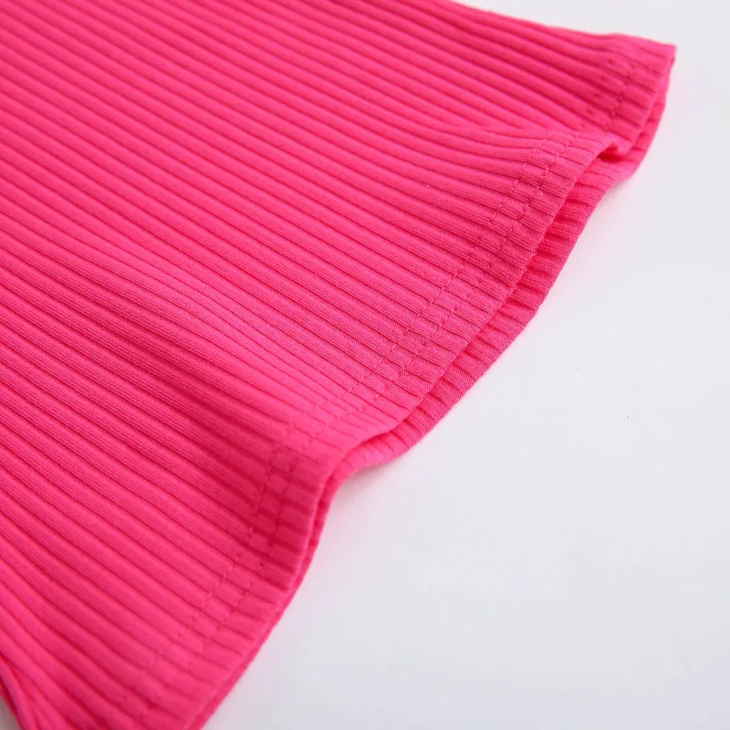 New Summer Baby Girls Candy Color Off-shoulder Short Sleeved Kids T-shirt Cotton Clothes Tops Cute New Cute T-shirt
