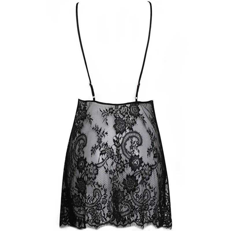 EW Lingerie Sexy Hot Erotic Nightwear Transparent Lace women's Underwear Temptation Sleepwear Dress Costumes Babydoll | Тематическая