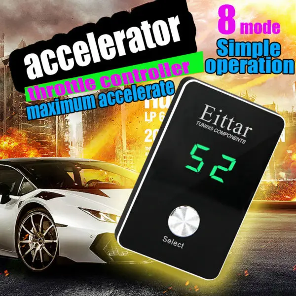 Eittar 8-mode контроллер дроссельной заслонки ускоритель Максимальное ускорение для