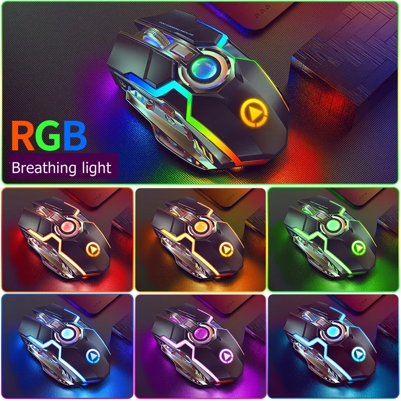 Игровая мышь Yindiao A5 перезаряжаемая USB 2 4 ГГц Esports RGB с подсветкой настольная кнопка