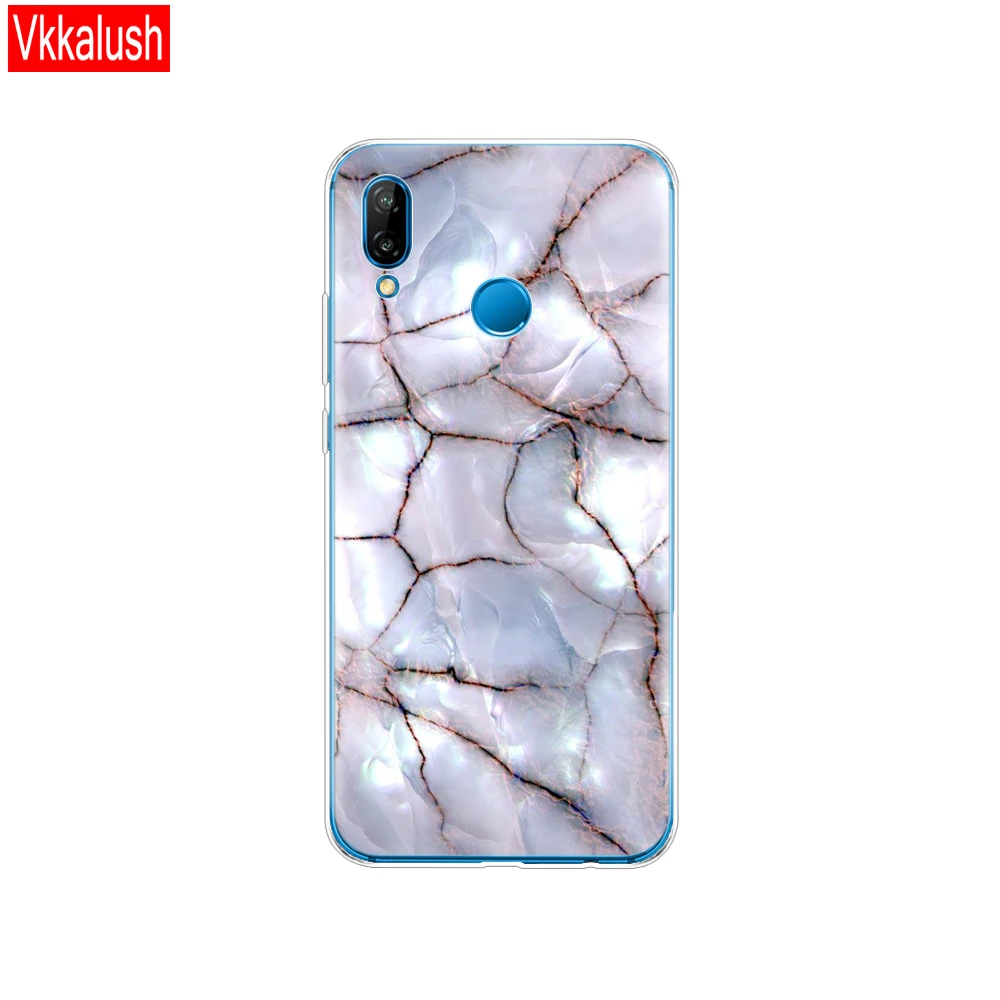 80010 Силиконовый чехол для 5,8" huawei P20 Lite huawei P20 Pro, чехол для huawei P 20, Защитная прозрачная задняя крышка для телефона - Цвет: 80010