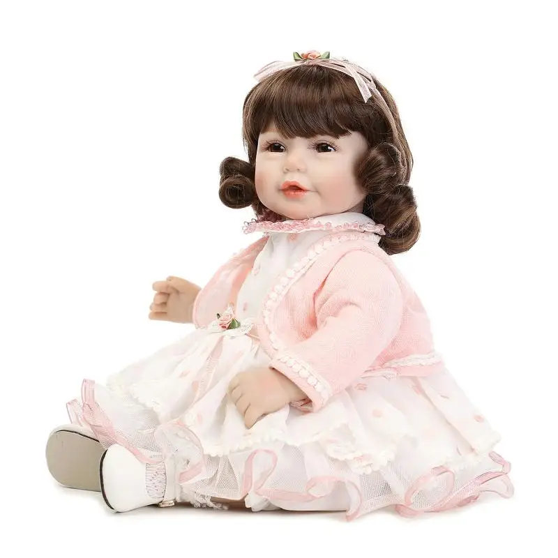 52 см Красивые близнецы реалистичные куклы для новорожденных виниловые