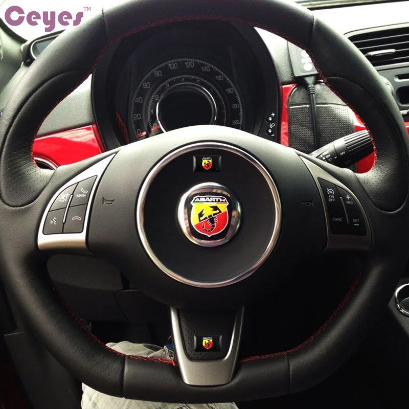 10 шт. декоративные эпоксидные наклейки на руль Fiat Punto Abarth 500 Stilo Ducato Shieled|Наклейки