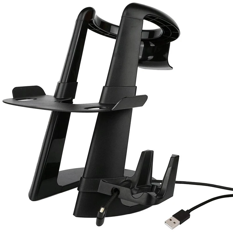 Amvr Vr стенд виртуальной реальности 3D стекло гарнитура дисплей держатель, Vr гарнитура станция с магнитным usb-кабелем для зарядки и Pla