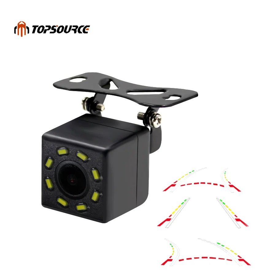 TOPSOURCE динамическая камера заднего вида парковочная дорожка Автомобильная CCD HD