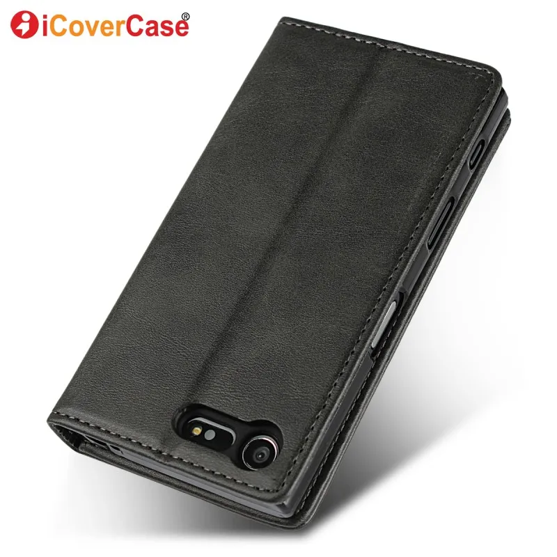 cases cover for sony xperia x compact magnetic flip leather wallet phone cases accessory for sony x compact coque funda hoesjes free global shipping