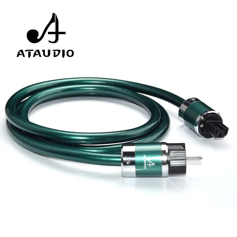 Кабель питания ATAUDIO Hi Fi Европейский разъем электропитания высокой чистоты OCC шнур