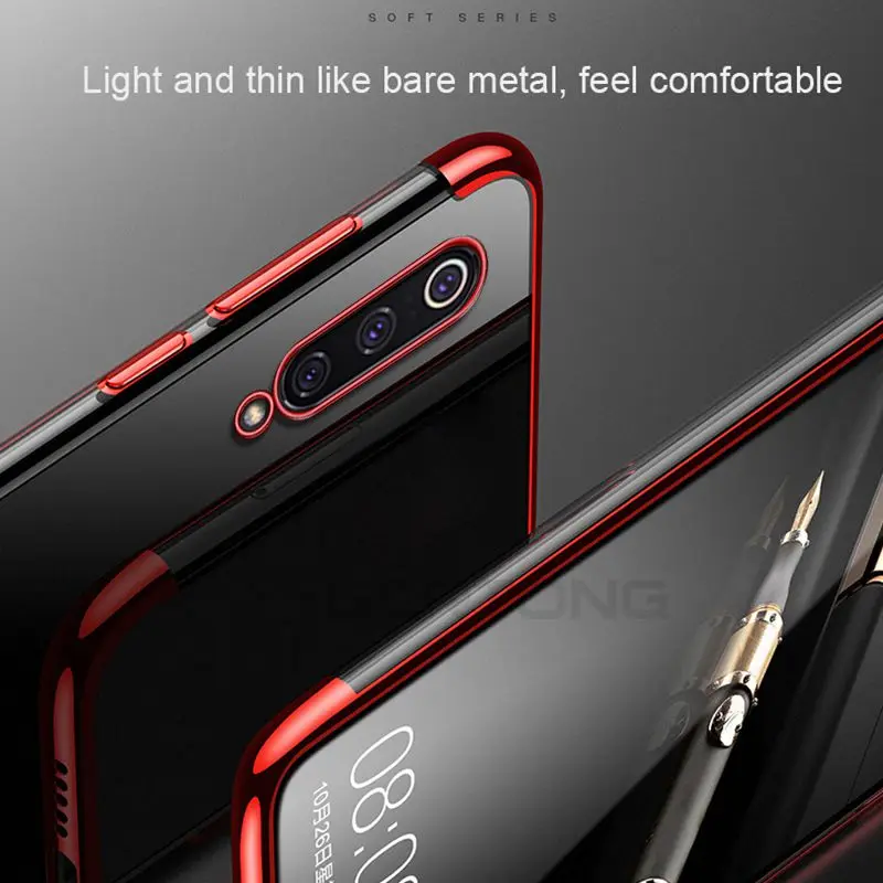 Прозрачный чехол для телефона Xiaomi mi 9 9se Mi8 Lite Mi9 SE с покрытием Redmi 5Plus 6 6A Note 7 5 Pro