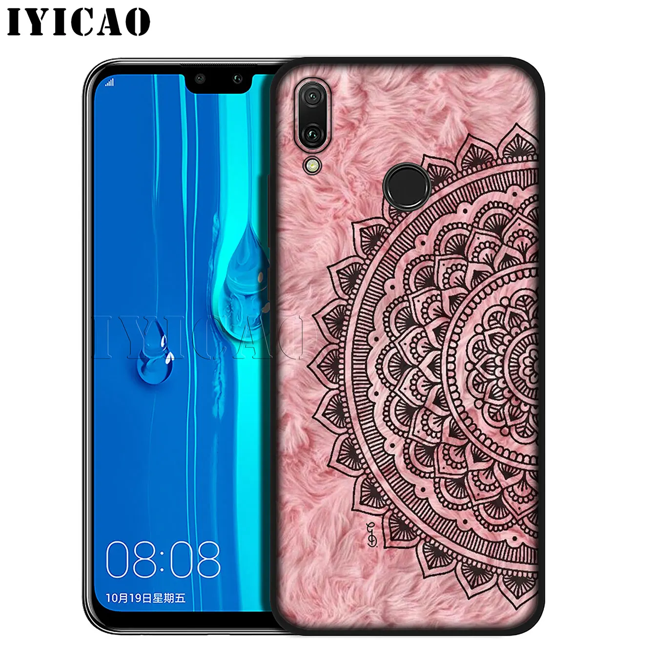 IYICAO голубой Тотем Мандала Цветок Мягкий силиконовый чехол для телефона Huawei Mate 30 20
