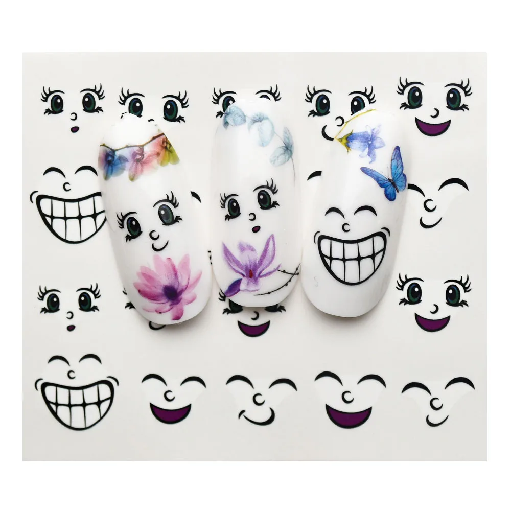 1 Sheet Cartoon Nail Stickers Mickey/Tom And Jerry/Little Yellow Man Slider Water Stickers Transfer Decal For Nails ZJT4027