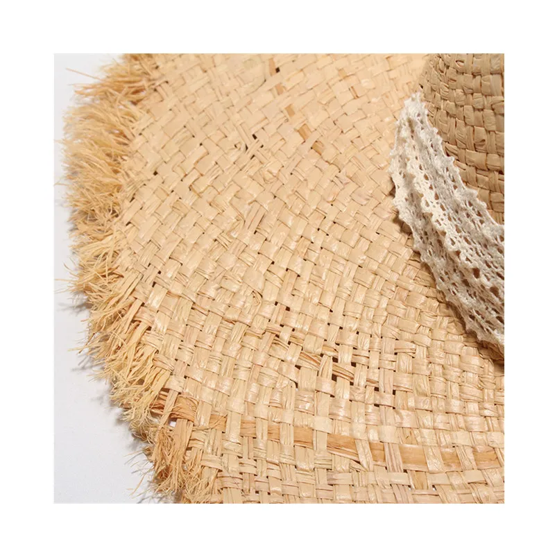 Модные сворачивающиеся балетки Обувь с перекрестными шнурками из волокна раффия