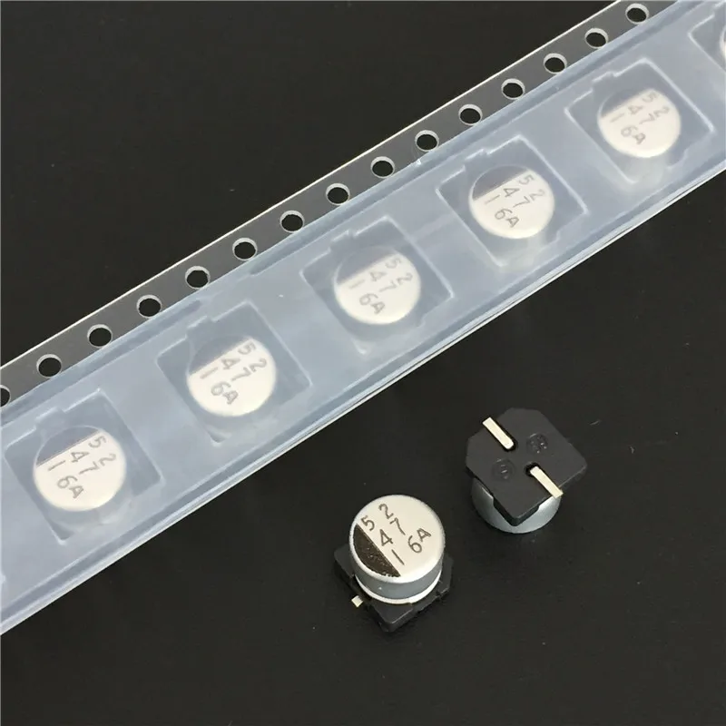 100 шт 47 мкФ 16V SANYO AX серия 6 3x6 мм низкое сопротивление 16V47uF 16CE47AX SMD алюминиевый