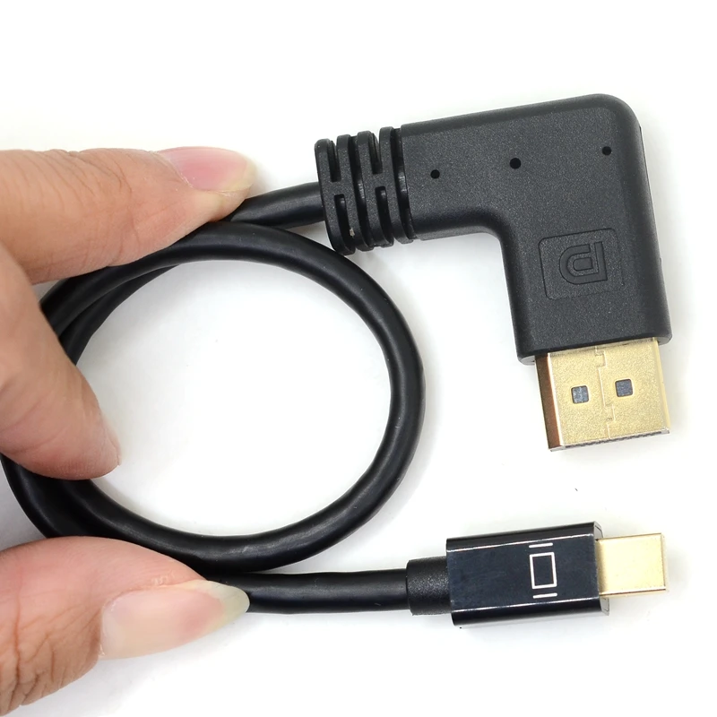 Кабель-адаптер Thunderbolt Mini Displayport-DisplayPort 1 2 преобразователь DP-DP под углом 30 см для