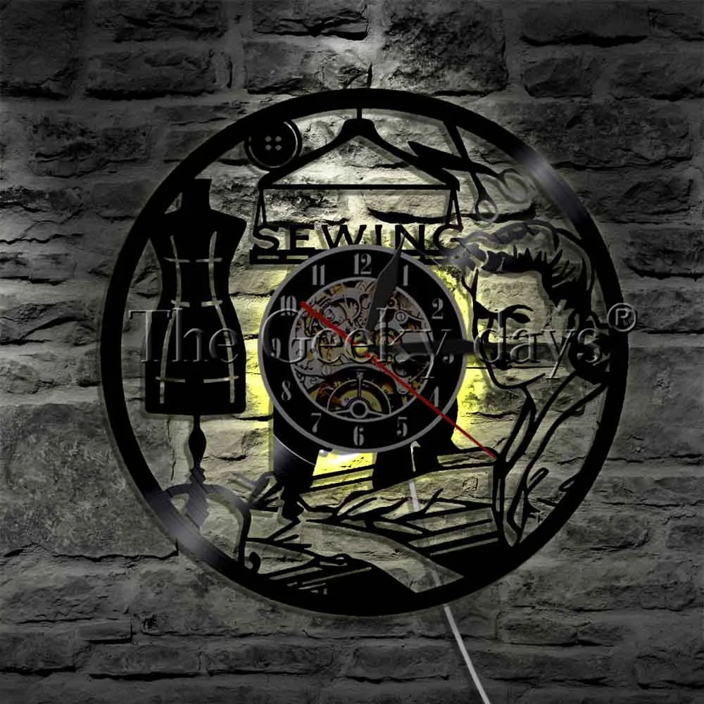 Швеи Швейные цех светодиодный подвесной светильник виниловых пластинок