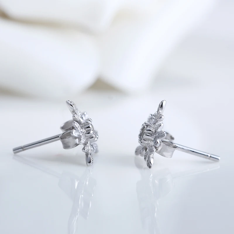 Soonhave листья Серьги Серебро 925 Pendientes Mujer Moda Aretes де aros Joyas плата ореха 2017|aretes de
